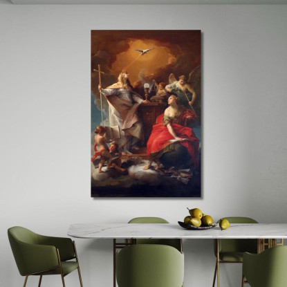 Allegoria Della Religione Pompeo Batoni pbt2 quadro stampato su tela