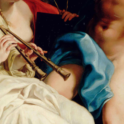 Apollo E Due Muse Pompeo Batoni pbt5 quadro stampato su tela