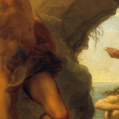 Atis E Galatea Pompeo Batoni pbt7 quadro stampato su tela