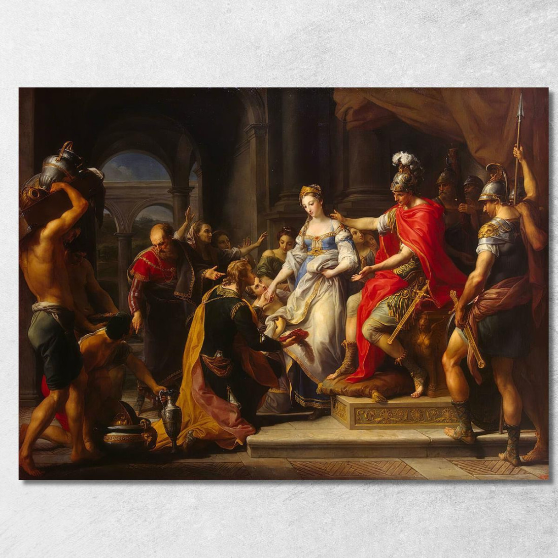 Continenza Di Scipione Pompeo Batoni pbt9 quadro stampato su tela Continenza Di Scipione Pompeo Batoni pbt9 quadro stampato su tela
