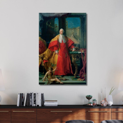 Portrait Of Abbondio Rezzonico Pompeo Batoni pbt30 quadro stampato su tela