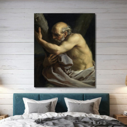 Sant'Andrea Pompeo Batoni pbt41 quadro stampato su tela