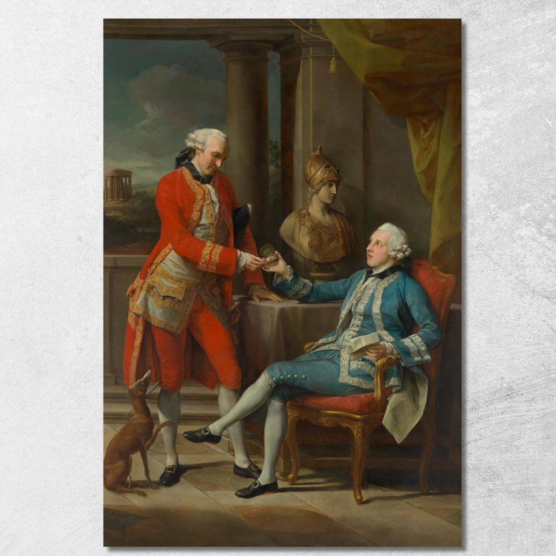 Sir Sampson Gideon E Un Compagno Non Identificato Pompeo Batoni pbt43 quadro stampato su tela Sir Sampson Gideon E Un Compagno Non Identificato Pompeo Batoni pbt43 quadro stampato su tela