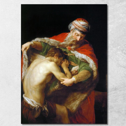 Il Ritorno Del Figliol Prodigo Pompeo Batoni pbt51 quadro stampato su tela