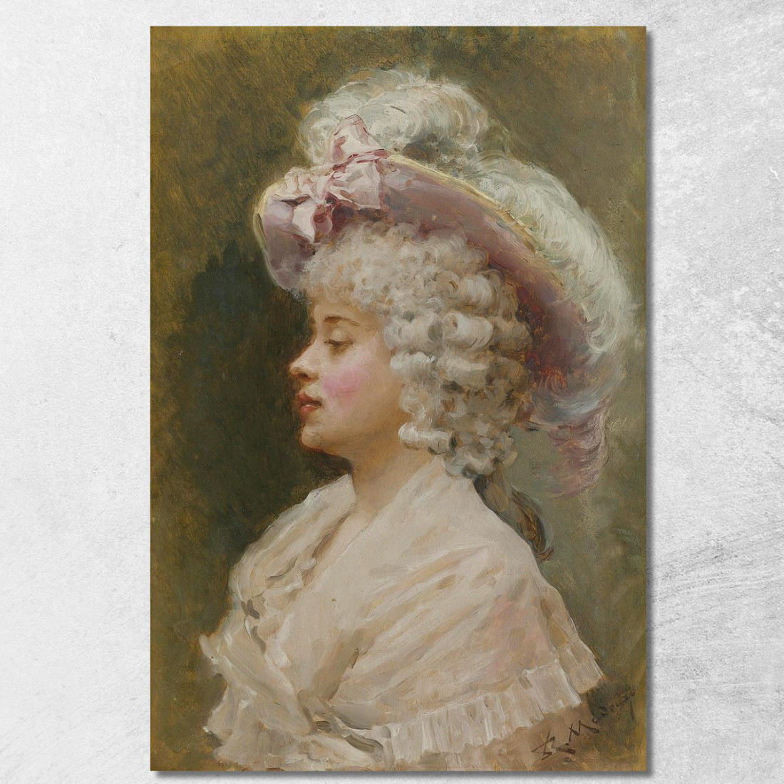 Una Signora Elegante Raimundo de Madrazo y Garreta rmg10 quadro stampato su tela Una Signora Elegante Raimundo de Madrazo y Garreta rmg10 quadro stampato su tela