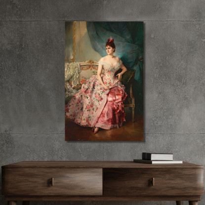 Ritratto Di Signora Raimundo de Madrazo y Garreta rmg27 quadro stampato su tela