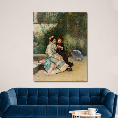 La Lettera Raimundo de Madrazo y Garreta rmg38 quadro stampato su tela