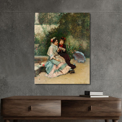 La Lettera Raimundo de Madrazo y Garreta rmg38 quadro stampato su tela