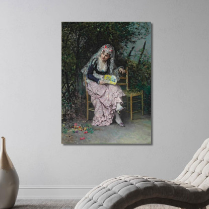 L'Appuntamento Raimundo de Madrazo y Garreta rmg41 quadro stampato su tela