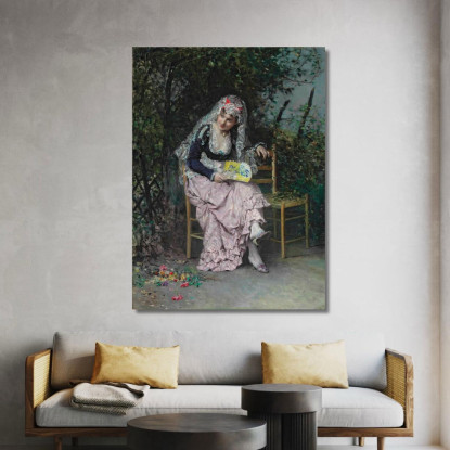 L'Appuntamento Raimundo de Madrazo y Garreta rmg41 quadro stampato su tela