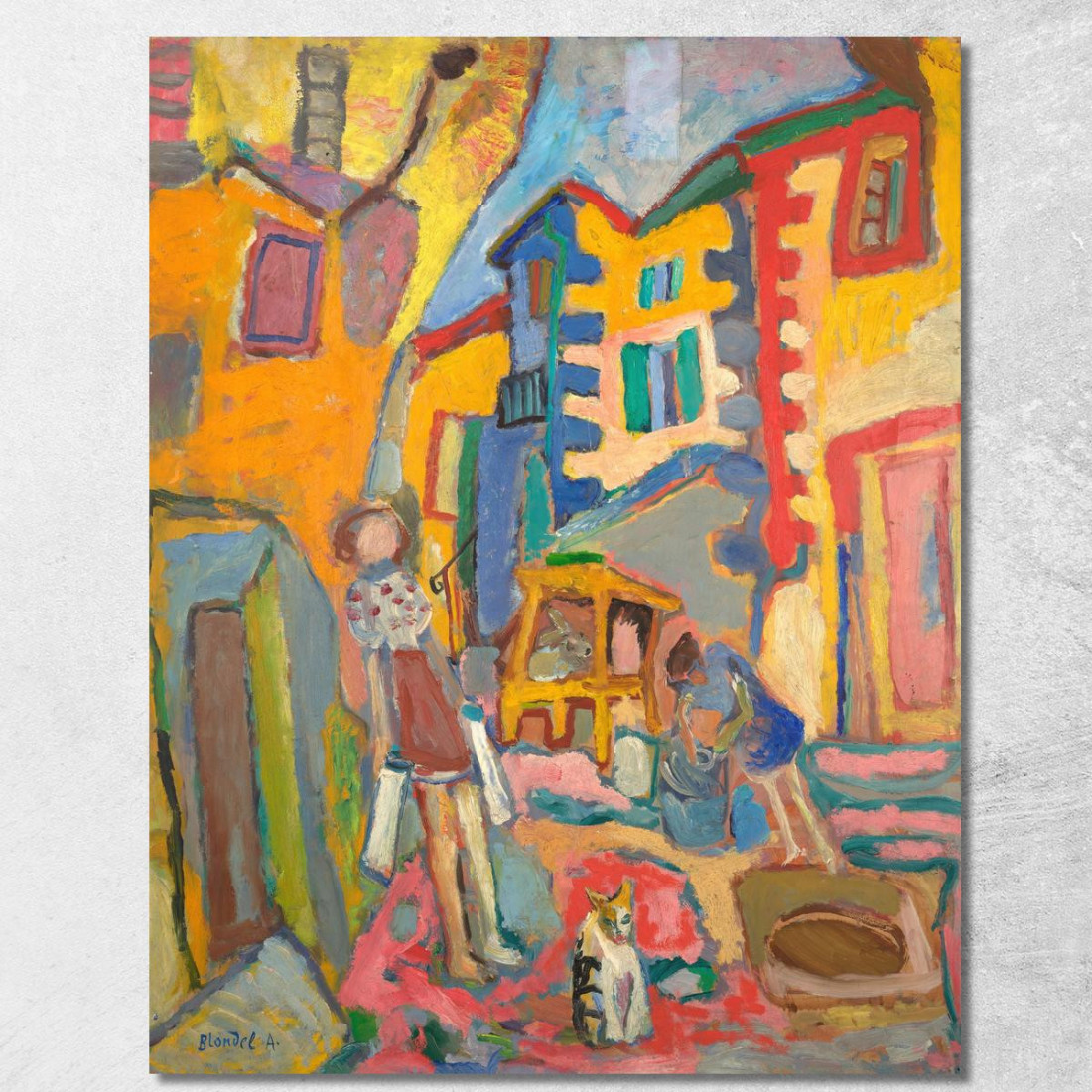 Strada Secondaria Del Villaggio Sasza Blonder sbl23 quadro stampato su tela