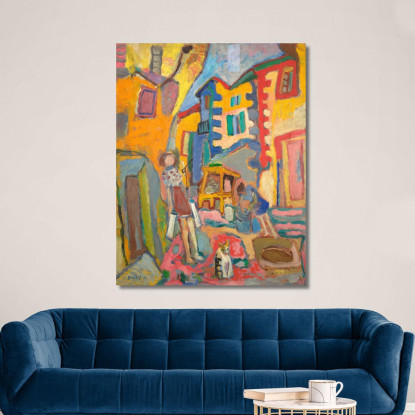 Strada Secondaria Del Villaggio Sasza Blonder sbl23 quadro stampato su tela