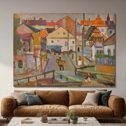 Portatore D'Acqua A Krzemieniec Sasza Blonder sbl24 quadro stampato su tela