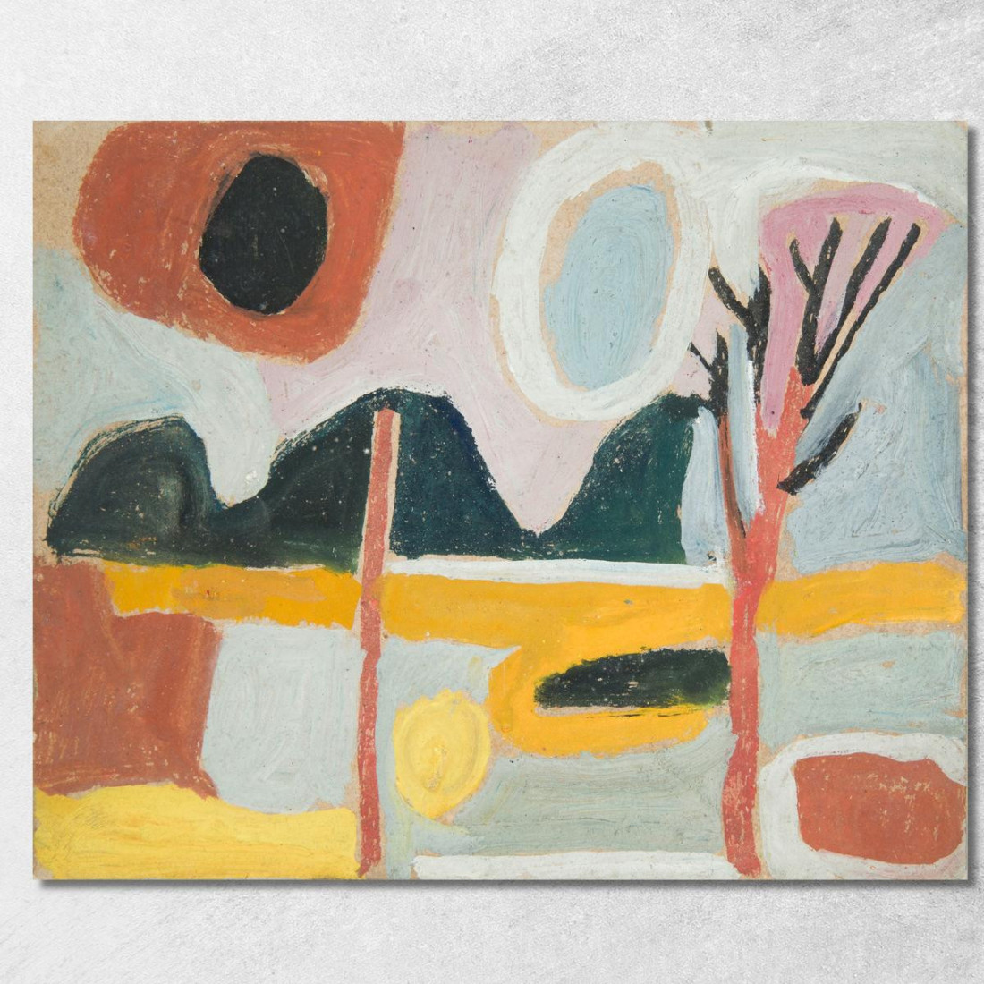 Paesaggio Stilizzato Con Un Albero Sasza Blonder sbl33 quadro stampato su tela Paesaggio Stilizzato Con Un Albero Sasza Blonder sbl33 quadro stampato su tela