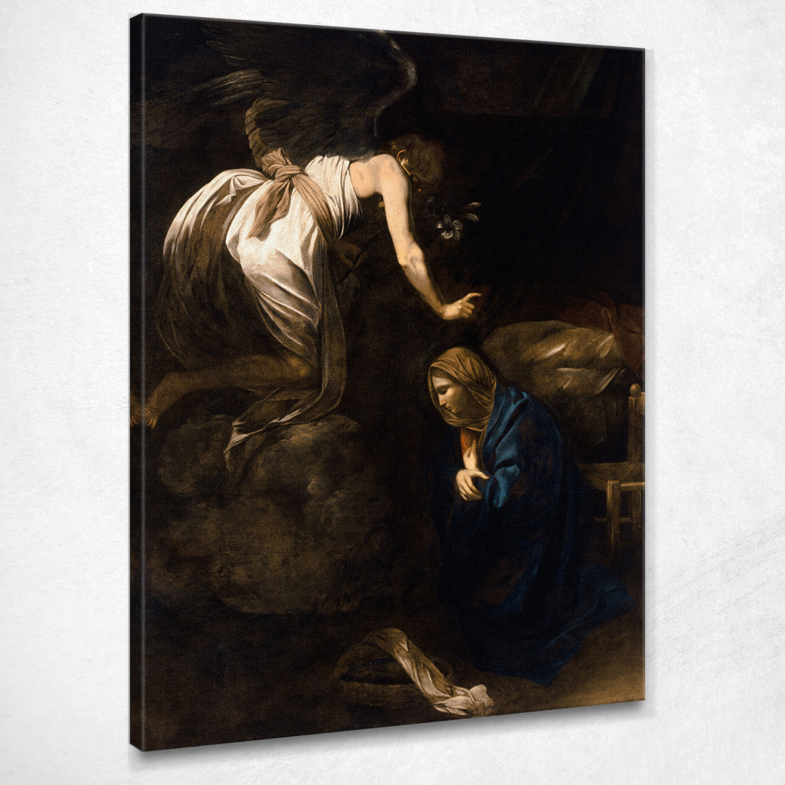 L'Annunciazione Caravaggio crv40 quadro stampato su tela L'Annunciazione Caravaggio crv40 quadro stampato su tela