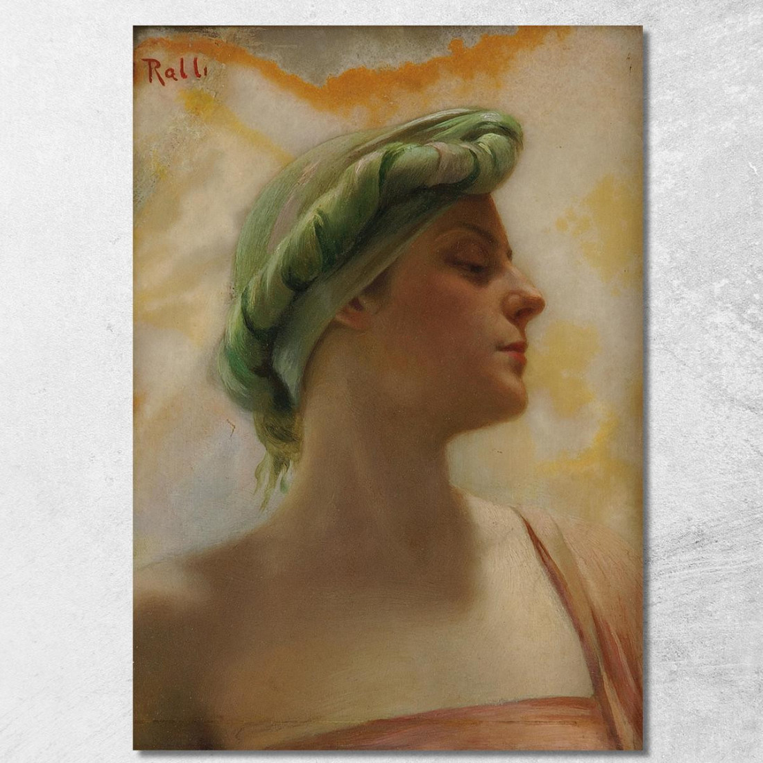 Una Bellezza Orientale Theodoros Ralli trl4 quadro stampato su tela Una Bellezza Orientale Theodoros Ralli trl4 quadro stampato su tela