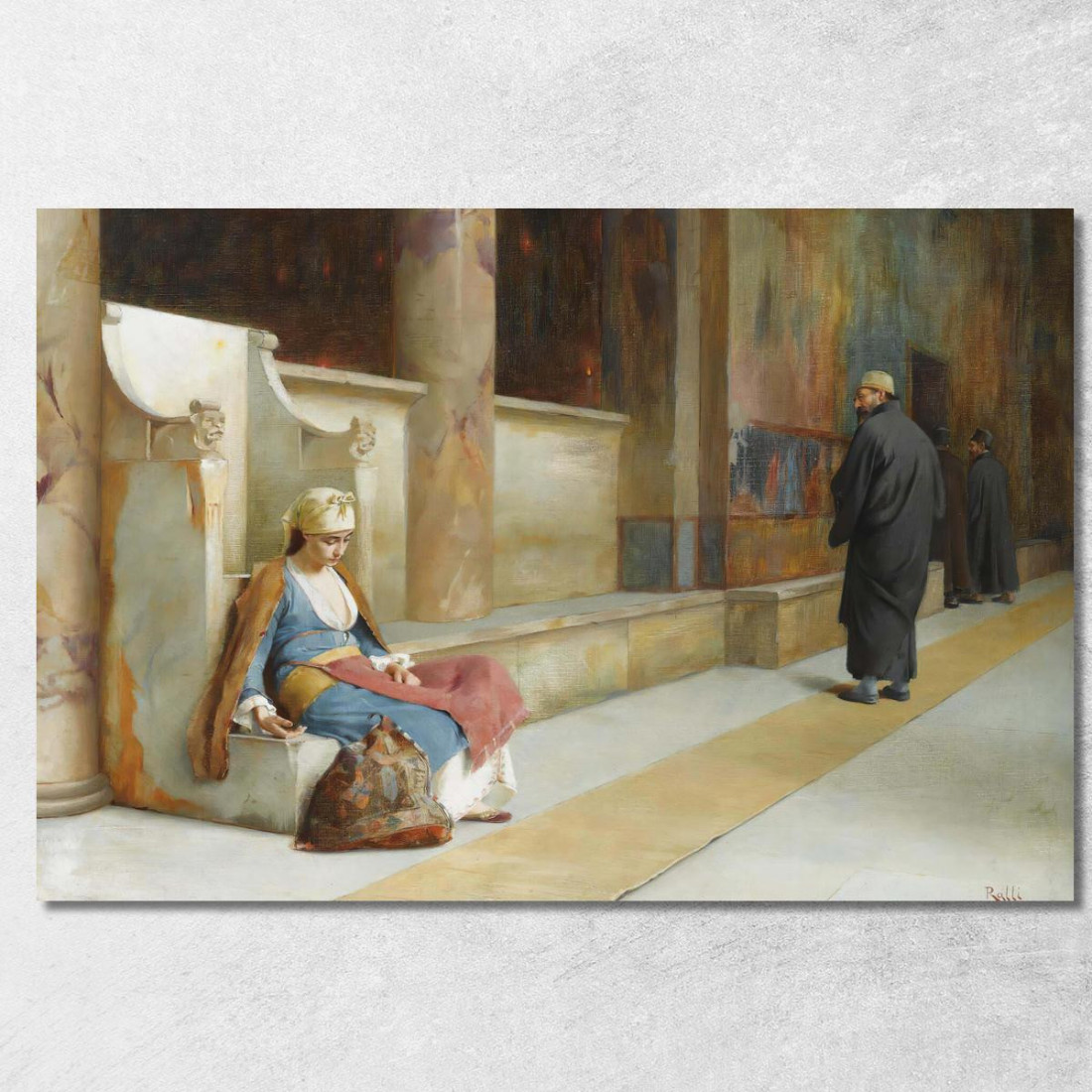 Riposo In Un Monastero Greco Theodoros Ralli trl31 quadro stampato su tela Riposo In Un Monastero Greco Theodoros Ralli trl31 quadro stampato su tela