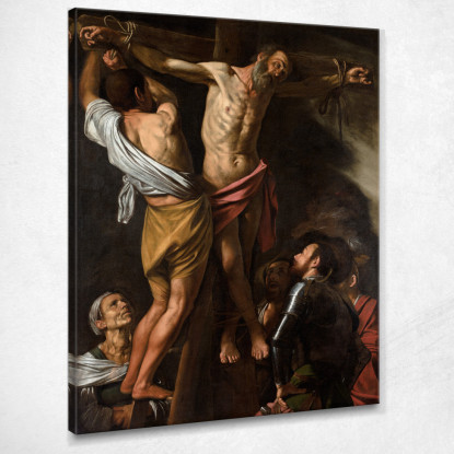 La Crocifissione Di Sant'Andrea Caravaggio crv45 quadro stampato su tela