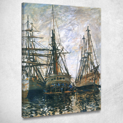 Barche Su Rapair 1873 Claude Monet mnt4 quadro stampato su tela