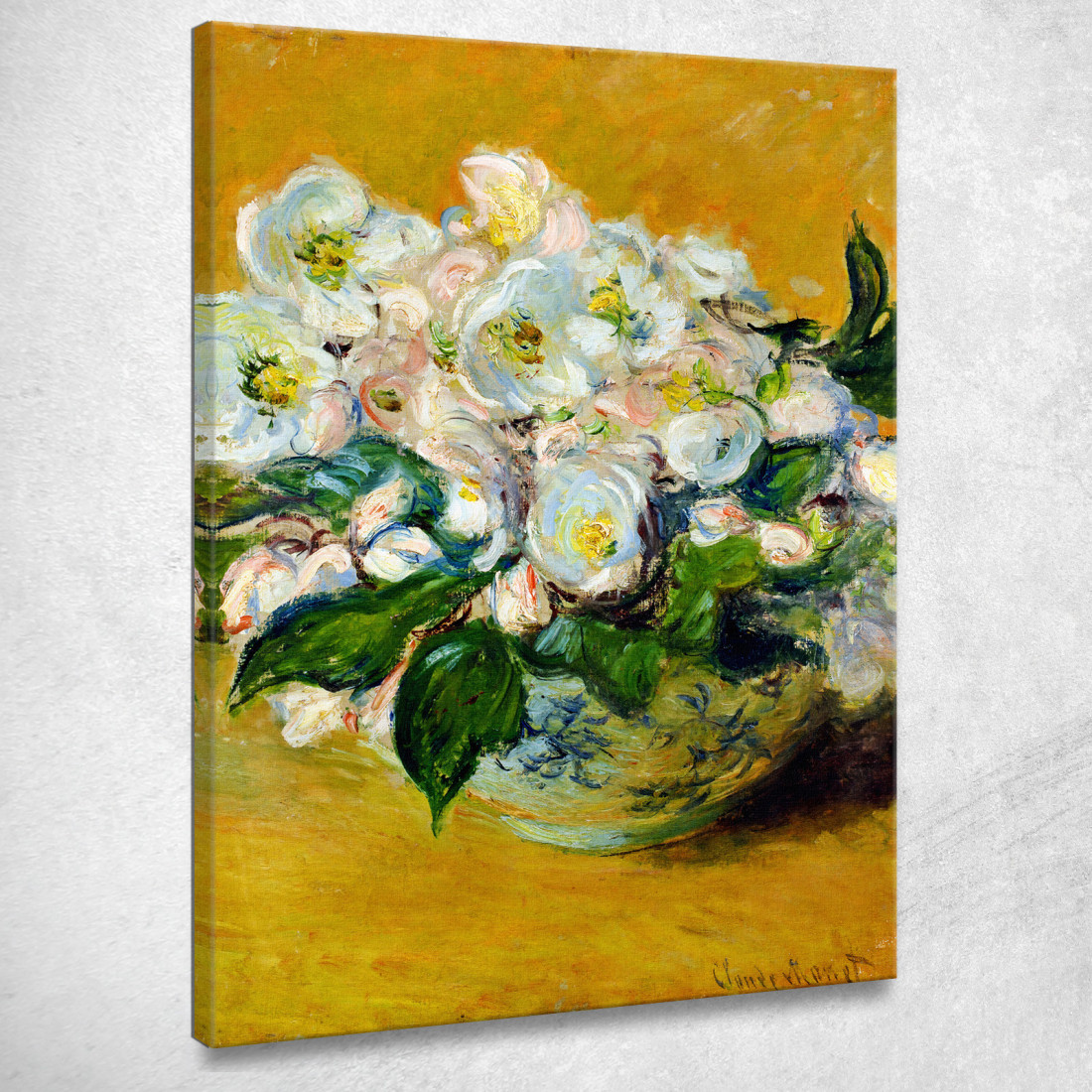 Rose Di Natale 1883 Claude Monet mnt8 quadro stampato su tela Rose Di Natale 1883 Claude Monet mnt8 quadro stampato su tela