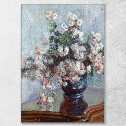 Crisantemi 1882 Claude Monet mnt9 quadro stampato su tela