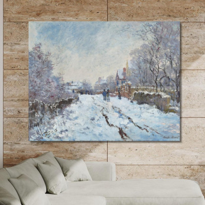 Scena Della Neve Ad Argenteuil Claude Monet mnt20 quadro stampato su tela