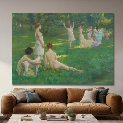 Le Cacciatrici Julius Leblanc Stewart jls11 quadro stampato su tela