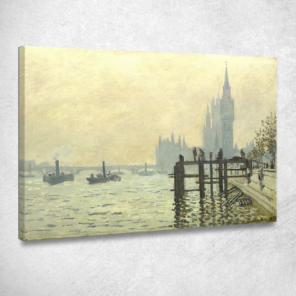 Il Tamigi Sotto Westminster Claude Monet mnt22 quadro stampato su tela