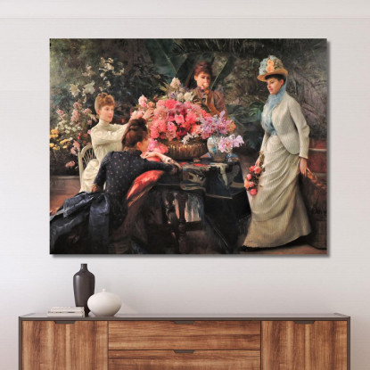Fiori Di Primavera Julius Leblanc Stewart jls21 quadro stampato su tela