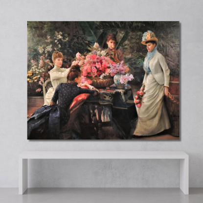 Fiori Di Primavera Julius Leblanc Stewart jls21 quadro stampato su tela