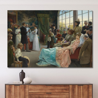 Il Battesimo Julius Leblanc Stewart jls23 quadro stampato su tela