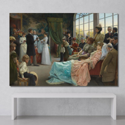 Il Battesimo Julius Leblanc Stewart jls23 quadro stampato su tela