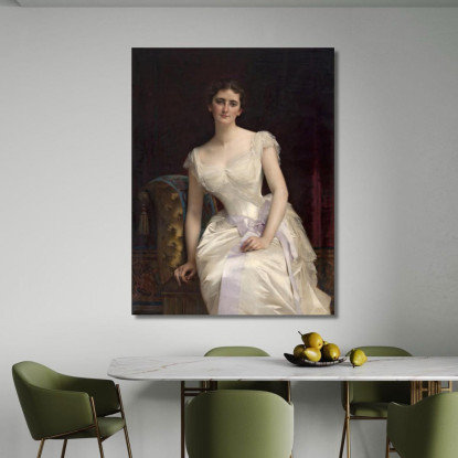 Portrait Of Mary Victoria Leiter The Later Lady Curzon Of Kedleston Vicereine Of India Alexandre Cabanel canvas print