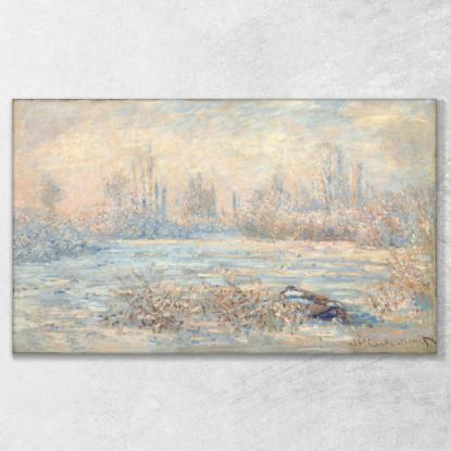 Gelo Vicino A Vetheuil 1880 Claude Monet mnt27 quadro stampato su tela