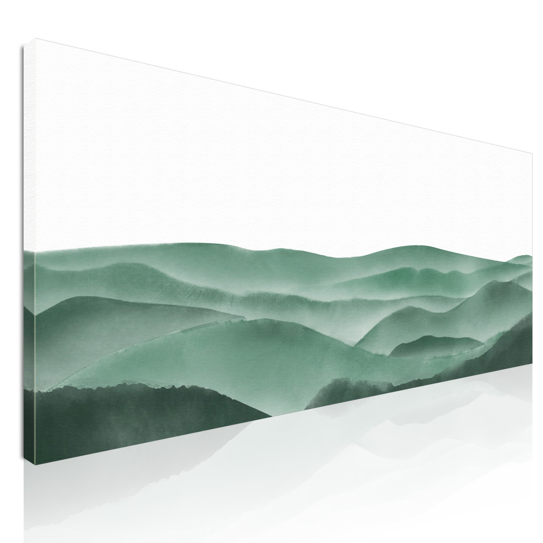 Quadro Paesaggio Astratto Paesaggio Montuoso Nebbioso Verde Minimalista abl3 quadro stampato su tela Quadro Paesaggio Astratto Paesaggio Montuoso Nebbioso Verde Minimalista abl3 quadro stampato su tela