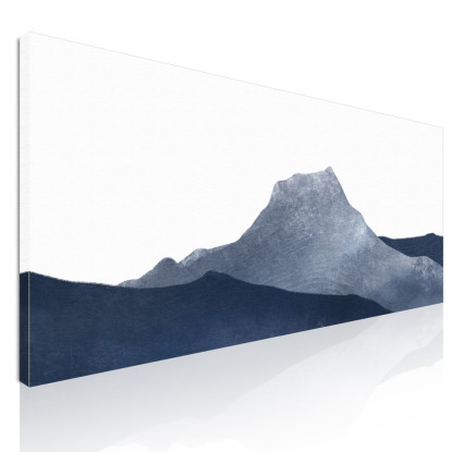 Quadro Paesaggio Astratto Arte Paesaggio Montuoso Blu Minimalista abl4 quadro stampato su tela