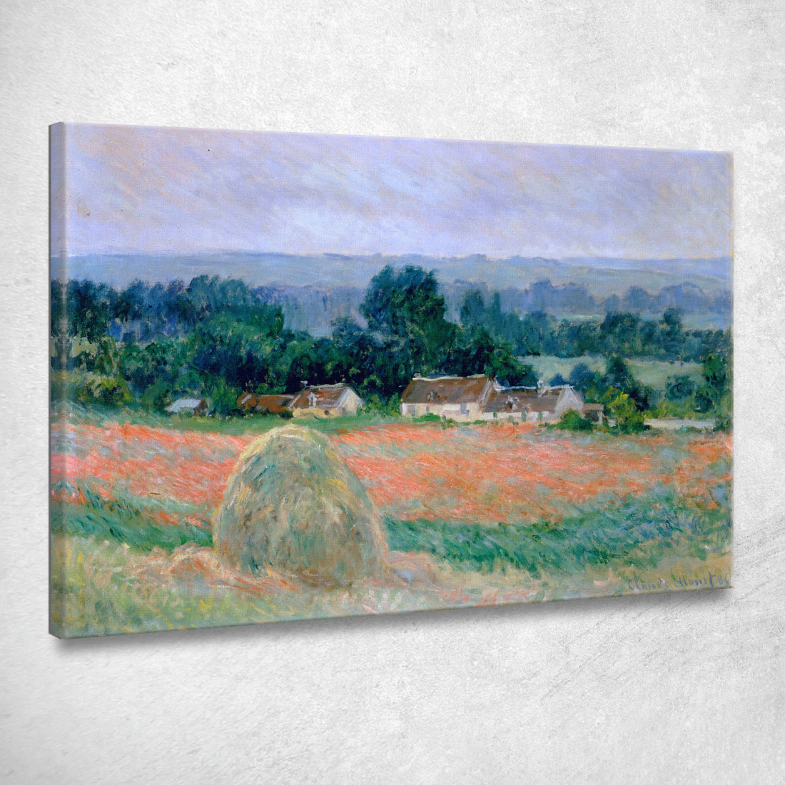 Pagliaio A Giverny 1886 Claude Monet mnt28 quadro stampato su tela