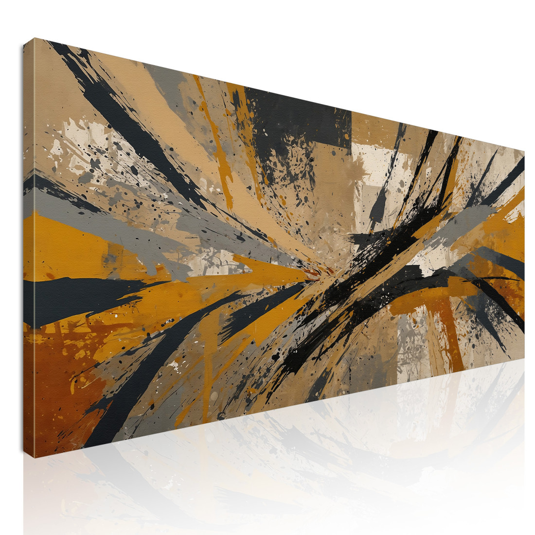 Quadro Forme Astratte Design Contemporaneo Con Linee E Spruzzi Di Colore absh11 quadro stampato su tela Quadro Forme Astratte Design Contemporaneo Con Linee E Spruzzi Di Colore absh11 quadro stampato su tela