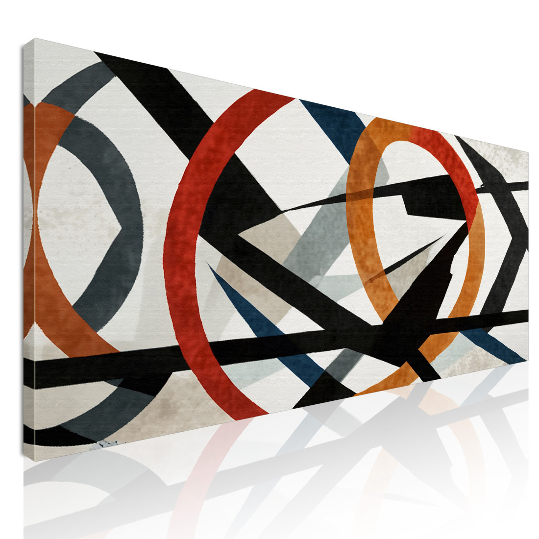 Quadro Forme Astratte Intersezioni Di Colori E Linee absh21 quadro stampato su tela Quadro Forme Astratte Intersezioni Di Colori E Linee absh21 quadro stampato su tela