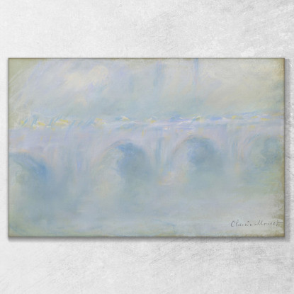 Ponte Waterloo Claude Monet mnt36 quadro stampato su tela