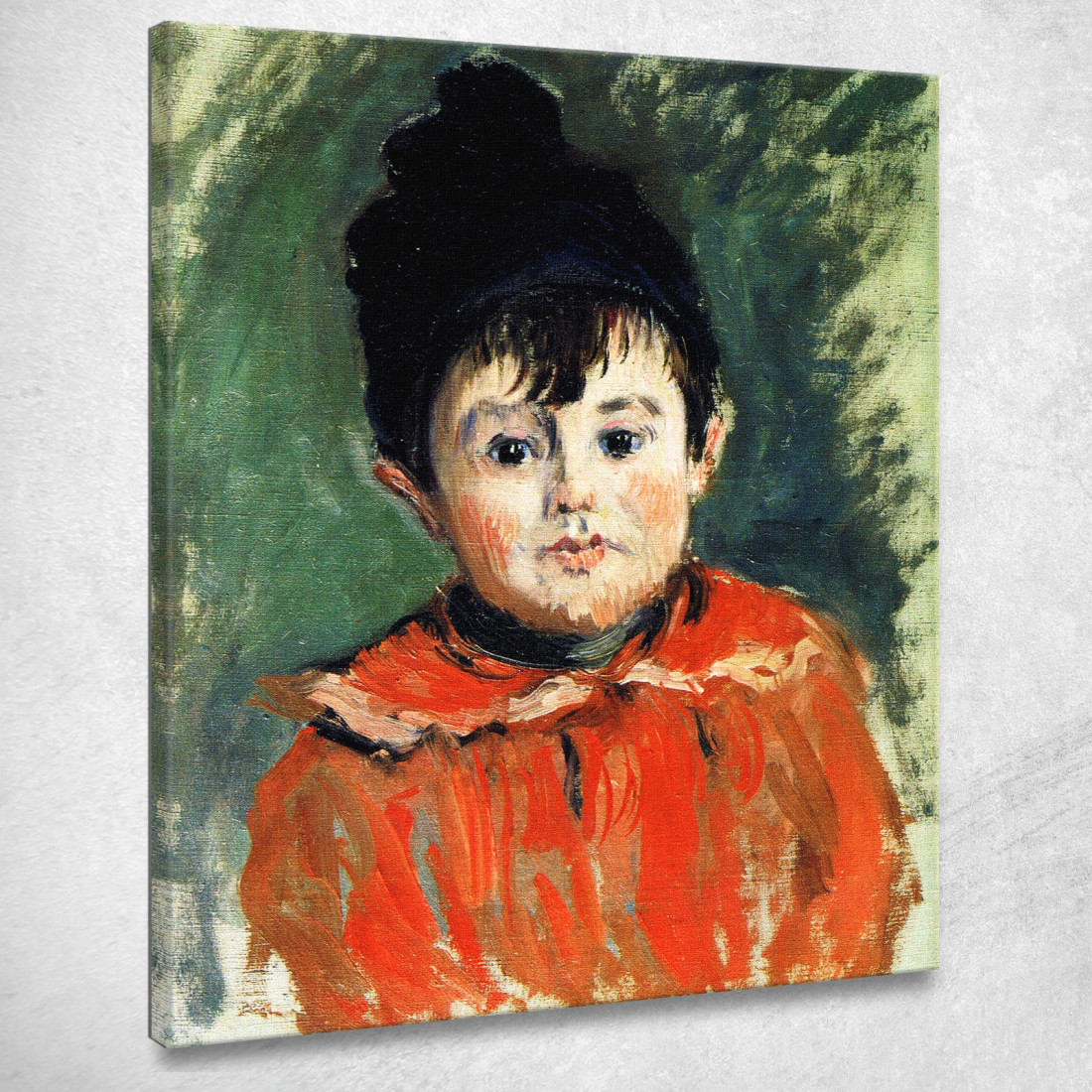 Ritratto Di Michel Con Cappello E Pompon 1880 Claude Monet mnt49 quadro stampato su tela Ritratto Di Michel Con Cappello E Pompon 1880 Claude Monet mnt49 quadro stampato su tela