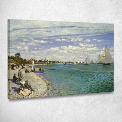 Regata A Sainte-Adresse 1867 Claude Monet mnt52 quadro stampato su tela