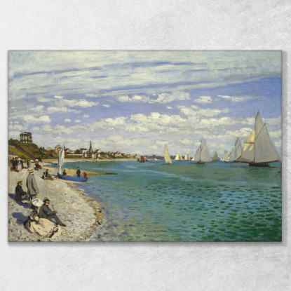 Regata A Sainte-Adresse 1867 Claude Monet mnt52 quadro stampato su tela