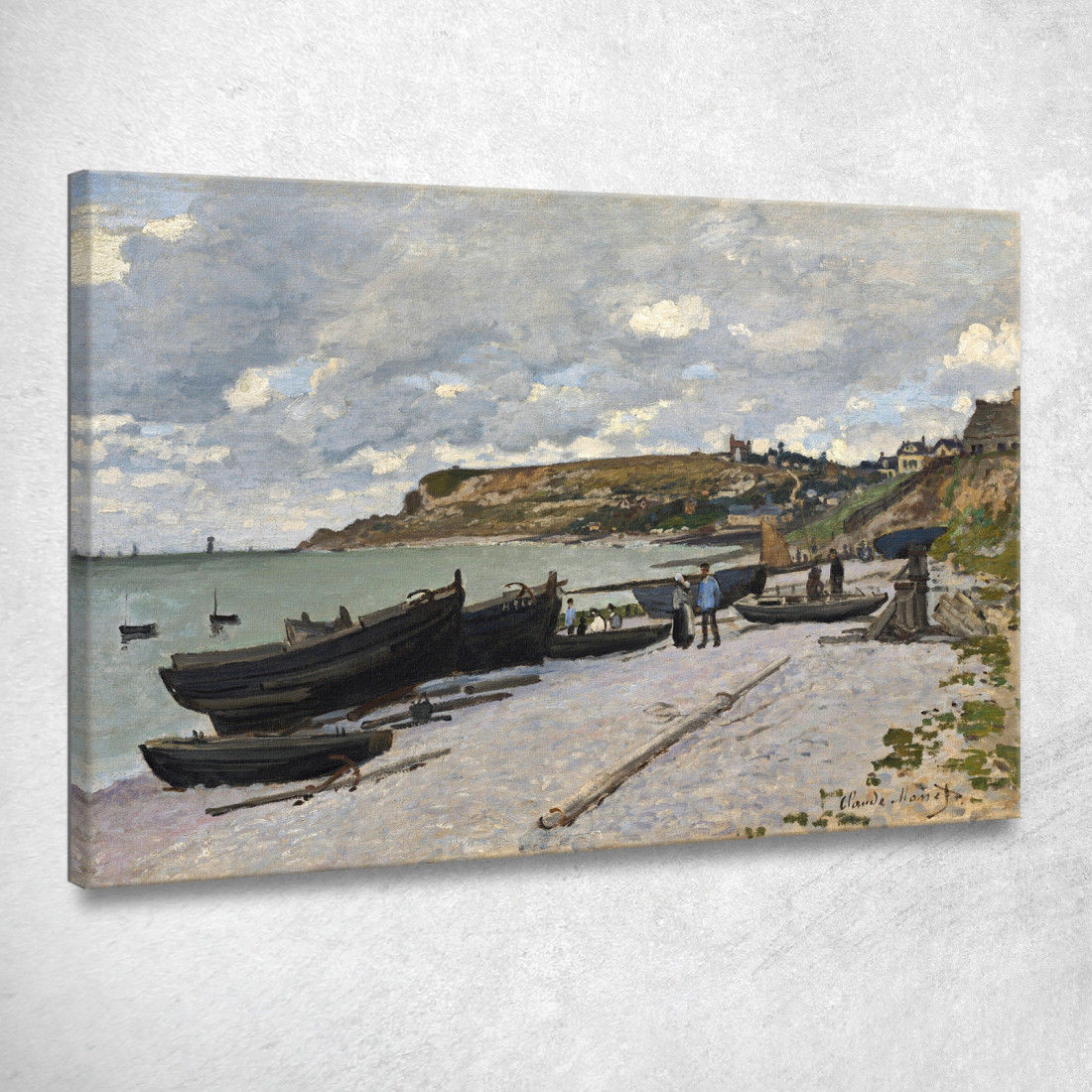 Saint-Adresse Barche Da Pesca Sulla Riva 1867 Claude Monet mnt56 quadro stampato su tela Saint-Adresse Barche Da Pesca Sulla Riva 1867 Claude Monet mnt56 quadro stampato su tela