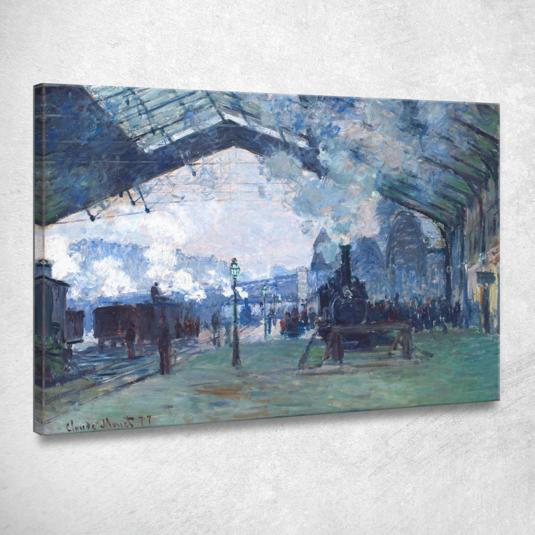 Stazione Saint-Lazare Treno Della Normandia 1877 Claude Monet mnt58 quadro stampato su tela