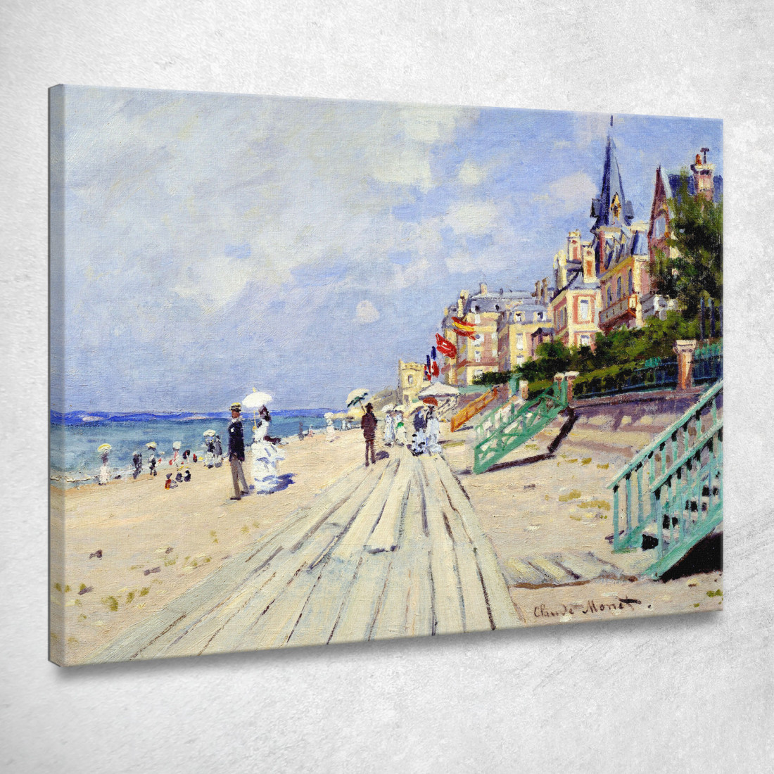Il Lungomare Di Trouville 1970 Claude Monet mnt67 quadro stampato su tela Il Lungomare Di Trouville 1970 Claude Monet mnt67 quadro stampato su tela
