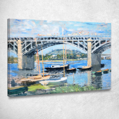 Il Ponte Sulla Senna 1874 Claude Monet mnt69 quadro stampato su tela