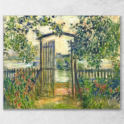 La Porta Del Giardino A Vetheuil 1881 Claude Monet mnt73 quadro stampato su tela