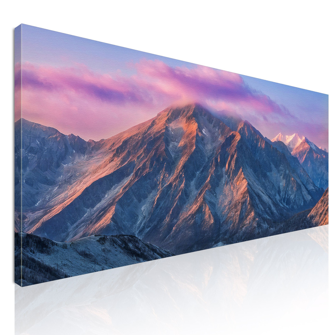 Quadro Montagne Splendida Alba Sulla Maestosa Catena Montuosa mow31 quadro stampato su tela Quadro Montagne Splendida Alba Sulla Maestosa Catena Montuosa mow31 quadro stampato su tela