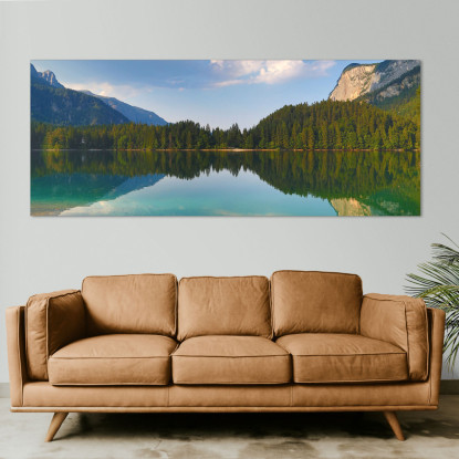 Quadro Montagne Lago Tranquillo Con Splendidi Riflessi Montani mow38 quadro stampato su tela